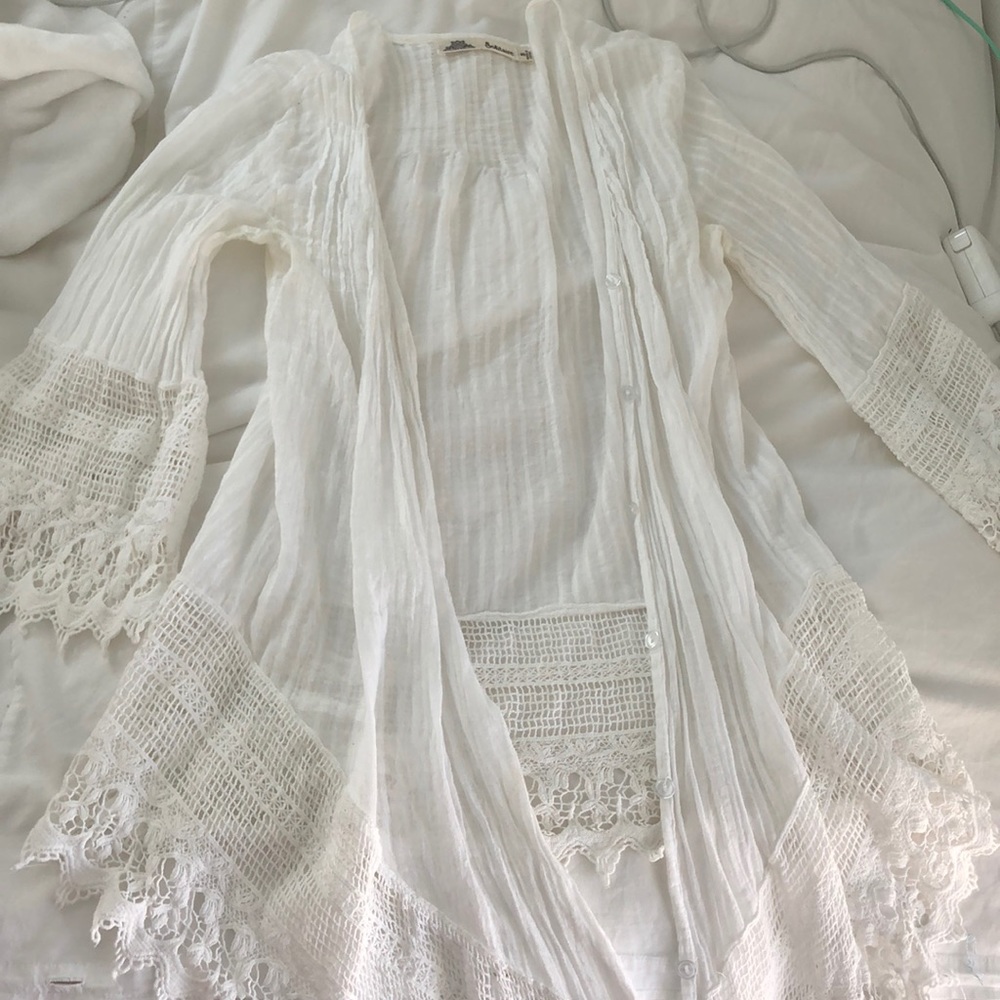 Light airy white sweater